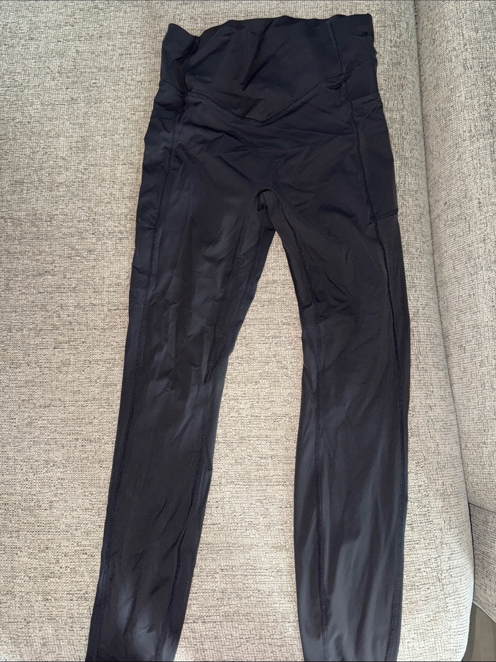 High-Waisted grey Athletic Leggings
